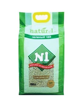 №1 Naturel Зеленый Чай Комкующийся 17.5л купить  зоотовары для животных