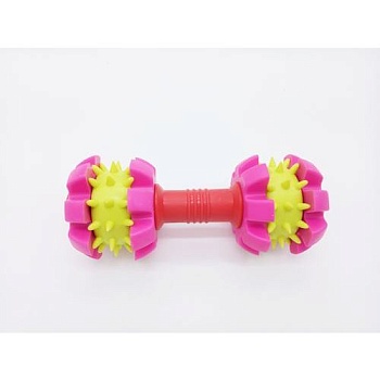 HOMEPET Игрушка для собак Гантель с шипами Dental TPR 15,5см купить  зоотовары для животных