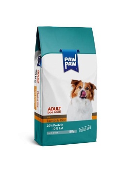 Pawpaw Adult Dog Food with Lamb & Rice сухой корм для собак с ягненком и рисом 15кг купить  зоотовары для животных