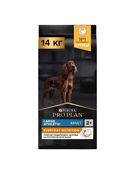 PRO PLAN Adult Large Athletic сухой корм для собак крупных пород с атлетическим телосложением от 25 кг Курица 14 кг купить  зоотовары для животных