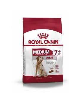Royal Canin Medium Adult 7+ сухой корм для стареющих собак средних пород старше 7 лет 4кг купить  зоотовары для животных