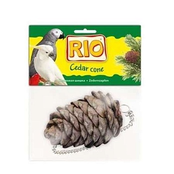 РИО Лакомство-игрушка Кедровая шишка для всех видов птиц 100г купить 