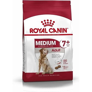 Royal Canin Medium Adult 7+ сухой корм для стареющих собак средних пород старше 7 лет 15кг купить  зоотовары для животных