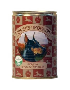 Ем Без Проблем для Собак Говядина с Рубцом и Печенью 20х410гр купить  зоотовары для животных