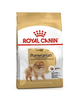 ROYAL CANIN POMERANIAN ADULT сухой корм для собак породы померанский шпиц ввозрасте от 8 месяцев 1,5кг купить  зоотовары для животных