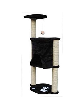 Зооник Комплекс для Кошки с Шатром и Помпоном Однотон.Мех с Аппликацией 620*420*1240 купить  зоотовары для животных