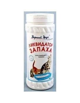 Верный Друг Ликвидатор Запаха для Кошачьих Туалетов Порошок 500г купить  зоотовары для животных