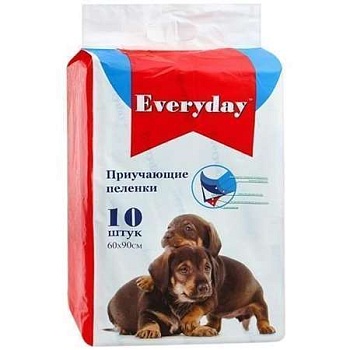 Everyday Впитывающие Пеленки для Животных Гелевые 60Х90См 10шт купить  зоотовары для животных