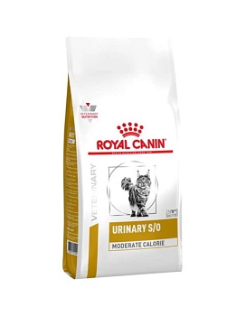 Royal Canin Urinary S/O Moderate Calorie сухой корм для кошек 7кг купить  зоотовары для животных