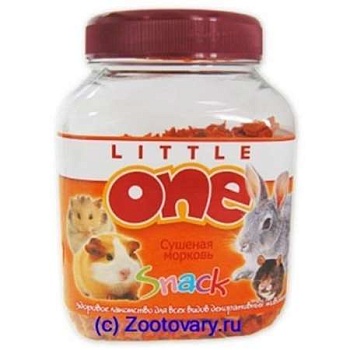 LITTLE ONE Лакомство для грызунов сушеная морковь 150г купить  зоотовары для животных