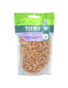 ТитБит Профилактическое лакомство для кошек с индейкой (Жевательныеснеки) 40гр купить  зоотовары для животных