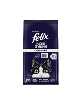 Felix Мясное объедение корм для кошек, с курицей 10кг купить  зоотовары для животных