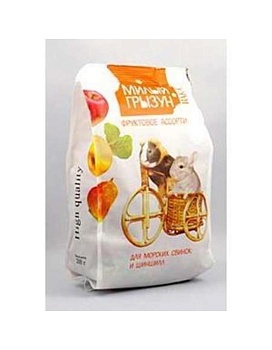 ВАКА High Quality Милый грызун фруктовое ассорти для шиншилл и морских свинок 200гр купить  зоотовары для животных