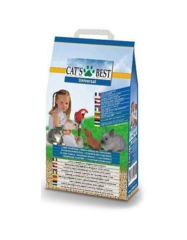 Наполнитель для кошек Cats Best Universal Древесный Впитывающий 7л купить  зоотовары для животных