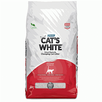 Наполнитель Cat's White Natural комкующийся натуральный 20л купить  зоотовары для животных