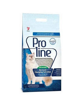 Proline комкующийся бентонитовый наполнитель для кошачьего туалета гипоаллергенный без запаха 10л купить  зоотовары для животных