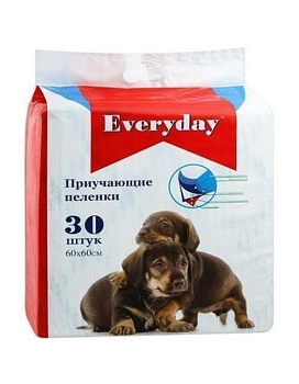 Everyday Впитывающие Пеленки для Животных Гелевые 60Х60См 30шт купить  зоотовары для животных