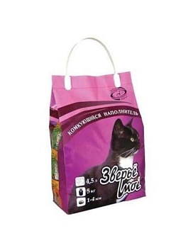 Наполнитель для кошек Зверьё Моё Комкующийся 4.5л купить  зоотовары для животных