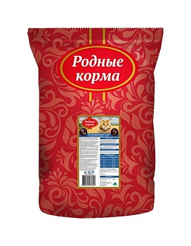 РОДНЫЕ КОРМА сухой корм для взрослых стерилизованных кошек 10кг купить  зоотовары для животных