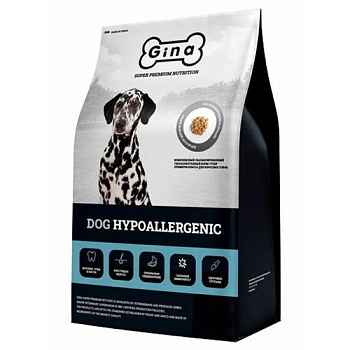 ДЖИНА DOG Hypoallergenic Корм гиппоаллергенный сухой для собак 18кг купить  зоотовары для животных