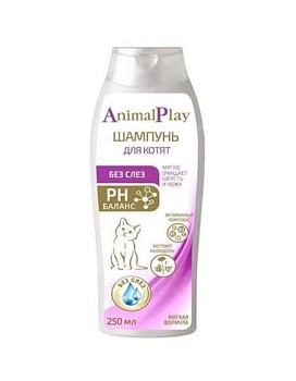 Animal Play-Шампунь "Без слез" с витаминами и экстрактом календулы для котят 250 мл (12) AP05-00080 купить  зоотовары для животных