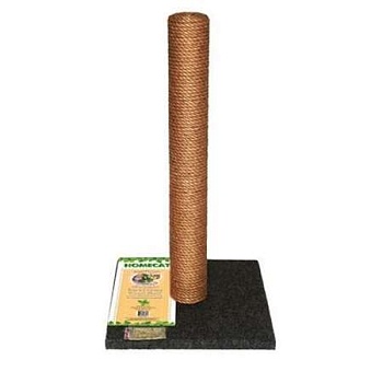 HOMECAT Когтеточка-столбик для кошек МАКСИ 410х410х630 (ковролин, джут) цвет серый 4128007 купить  зоотовары для животных