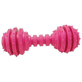 HOMEPET Игрушка для собак Гантель dental с колокольчиком TPR 12см X020 купить  зоотовары для животных