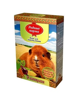 РОДНЫЕ КОРМА корм для морских свинок овощи 400гр купить  зоотовары для животных