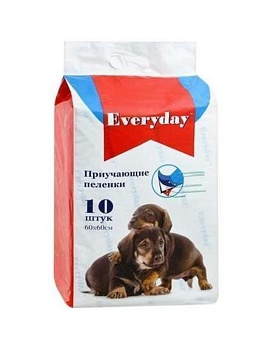 Everyday Впитывающие Пеленки для Животных Гелевые 60Х60См 10шт купить  зоотовары для животных