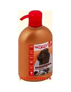 Mr. Bruno Шампунь-Кондиционер №4 для Мягкошерстных Собак Мягкий Плюш 350мл купить  зоотовары для животных