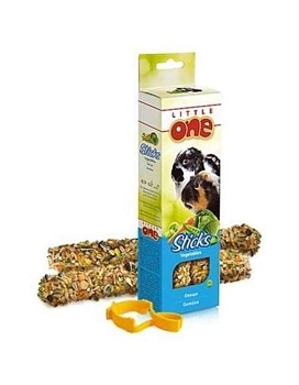 LITTLE ONE Палочки для морских свинок, кроликов и шиншилл с овощами 2х60г купить  зоотовары для животных