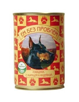 Ем Без Проблем для Собак Говядина с Курицей и Индейкой 20х410гр купить  зоотовары для животных