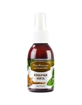 Деревенские Лакомства Кошачья Мята Экстракт 100мл купить  зоотовары для животных