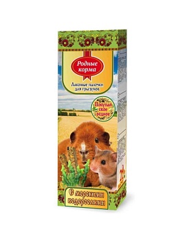 РОДНЫЕ КОРМА зерновая палочка для грызунов с морскими водорослями 2шт купить  зоотовары для животных
