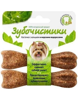 Зубочистики Лакомство Жевательное для Собак Мелких Пород Морские Водоросли Набор 2шт 73303761 18г купить  зоотовары для животных