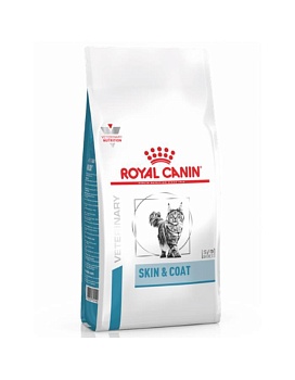 Royal Canin SKIN & COAT FELINE ветеринарная диета для кошек кастрированных или стерилизованных с повышенной чувствительностью кожи и шерсти с момента операции до 7 лет 3,5кг купить  зоотовары для животных