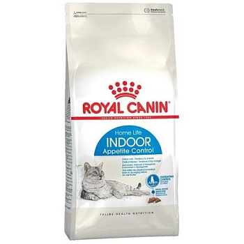 Royal Canin Indoor Appetite Индор Апетайт Контрол корм для кошек, склонных к перееданию от 1 до 7 лет 2кг купить  зоотовары для животных