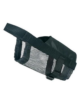 TRIXIE 19261 Намордник д/собак черный №1 размер S 14-18см, нейлон купить  зоотовары для животных