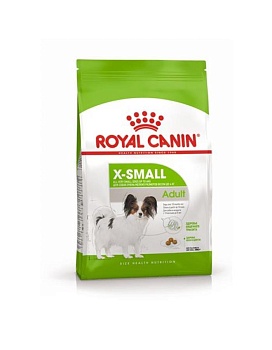Royal Canin X-Small Adult Корм для Собак Миниатюрных Размеров от 10 Месяцев до 8 Лет 500г купить  зоотовары для животных