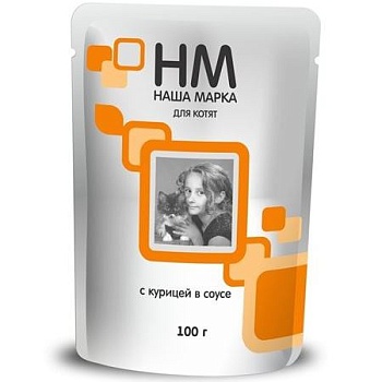Наша Марка Консервы для Котят Курица в Соусе 24х100г купить  зоотовары для животных