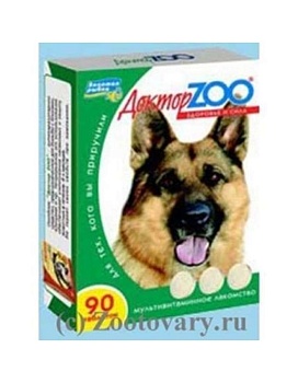 Доктор Zoo Витамины Здоровье и Сила для Собак 6х90таб купить  зоотовары для животных