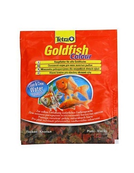 TETRA GoldFish Colour -Специальный корм для золотых рыбок 12г купить  зоотовары для животных