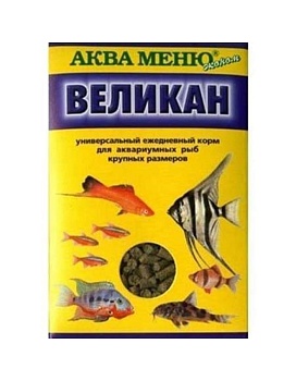 Аква Меню Великан ежедневный корм для рыб крупных размеров купить  зоотовары для животных
