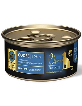 CLAN De File консервы для кошек Гусь 8х100гр купить  зоотовары для животных