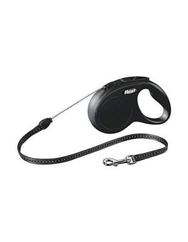 Flexi Рулетка "New Classic" S Трос 5 М 12 Кг; Черный 40101F купить  зоотовары для животных