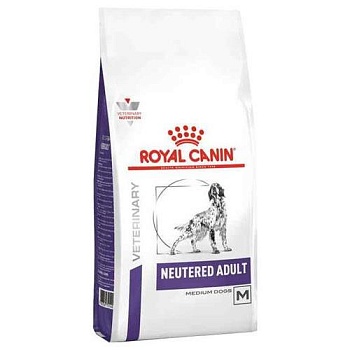 ROYAL CANIN VD NEUTERED ADULT ветеринарная диета для кастрированных собак средних размеров 9кг купить  зоотовары для животных