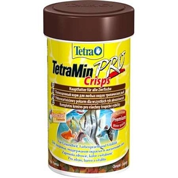 TETRA Min Pro Crisps Основной корм-чипсы для всех видов декоративных рыб 100мл. купить  зоотовары для животных