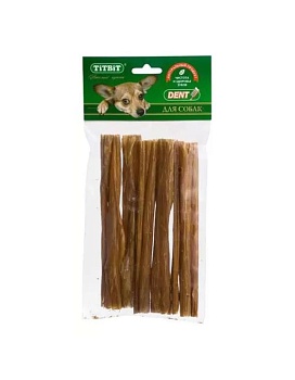 Titbit Лакомство Кишки Xxl Говяжьи для Собак Полипропиленовый Пакет 60г купить  зоотовары для животных