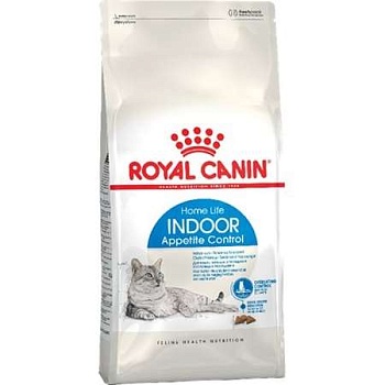 Royal Canin Indoor Appetite Индор Апетайт Контрол корм для кошек, склонных к перееданию от 1 до 7 лет 400г купить  зоотовары для животных