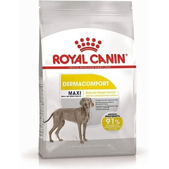 Royal Canin Maxi Dermacomfort Корм для Собак Крупных Размеров При Раздражениях Кожи и Зуде 3кг купить  зоотовары для животных